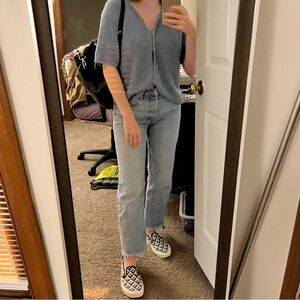 Sag Harbor grey-blue sweater shirt